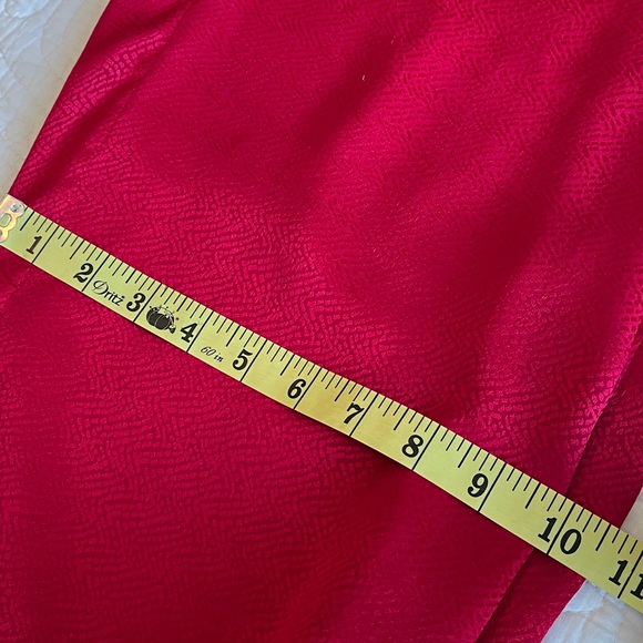 100% Silk Pajama Set Women’s Small Red 2 Pieces Long Sleeves Pants Classic Sexy - Picture 11 of 14